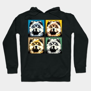 Pop Retro Chow Chow Art - Cute Puppy Hoodie